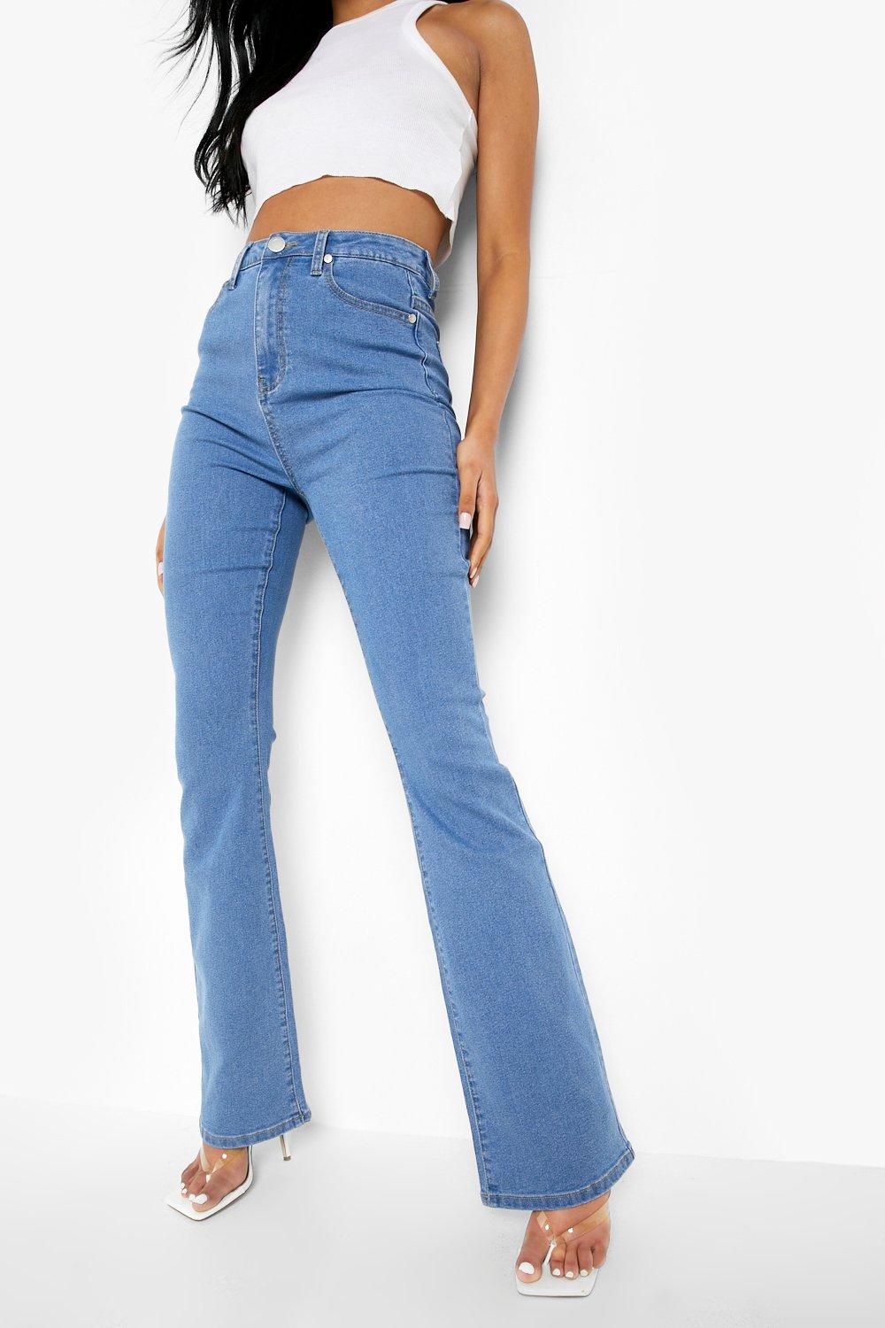 Mid rise 2024 flare leg jeans